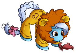 Size: 1012x702 | Tagged: safe, artist:secret-pony, derpibooru import, crab, leo, ponyscopes, solo