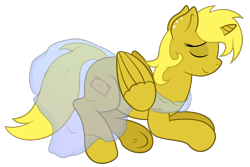 Size: 6000x4000 | Tagged: safe, artist:erockertorres, derpibooru import, oc, oc only, oc:ticket, alicorn, pony, alicorn oc, clothes, nightgown, simple background, solo, transparent background