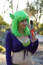 Size: 4000x6000 | Tagged: safe, derpibooru import, barb, spike, human, belly button, cleavage, cosplay, female, irl, irl human, midriff, photo, rule 63, solo