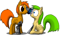 Size: 900x521 | Tagged: safe, artist:livingpixel, derpibooru import, oc, oc only, oc:gold star, cyborg, pegasus, pony, eye