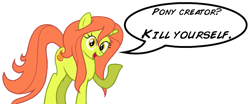 Size: 821x341 | Tagged: safe, artist:the-ross, derpibooru import, oc, oc only, oc:force magnitude, pony creator, drama bait, mary sue, op is trying to start shit, solo