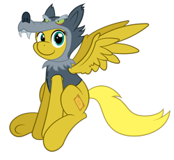 Size: 6500x6000 | Tagged: safe, artist:erockertorres, derpibooru import, oc, oc only, oc:ticket, alicorn, pony, werewolf, absurd resolution, alicorn oc, clothes, costume, nightmare night, simple background, solo, transparent background