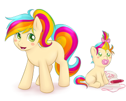 Size: 3000x2416 | Tagged: safe, artist:askbubblelee, oc, oc only, oc:prismacolor, earth pony, pony, cute, foal, simple background, transparent background