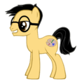 Size: 117x120 | Tagged: safe, derpibooru import, pony creator, glasses, ponified, richard kuta, solo, sonmanic, tiny