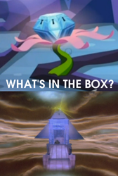 Size: 442x656 | Tagged: safe, artist:death-driver-5000, derpibooru import, princess twilight sparkle (episode), exploitable meme, ghostbusters, mystery box of plot importance, what's in the box?, zuul