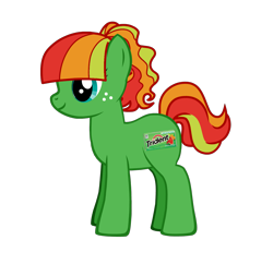 Size: 1382x1338 | Tagged: safe, derpibooru import, oc, oc only, earth pony, pony, pony creator, female, gum, mare, ponified, solo, trident