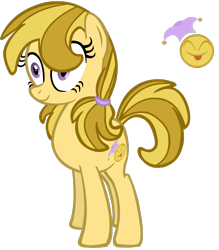 Size: 746x850 | Tagged: safe, artist:funniangelo, derpibooru import, oc, oc only, earth pony, pony, female, mare, silly jest, solo