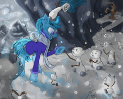 Size: 1224x988 | Tagged: artist needed, safe, derpibooru import, oc, oc only, snow, snowfall, snowman