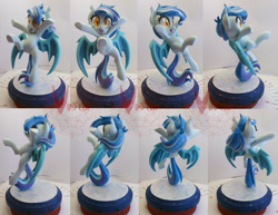 Size: 1967x1517 | Tagged: safe, artist:viistar, derpibooru import, oc, oc only, oc:star struck, bat pony, pony, clay, custom, cute, fangs, female, figure, figurine, happy, mare, sculpture, smiling