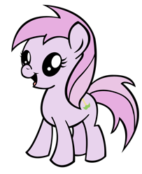 Size: 782x965 | Tagged: safe, artist:bronycurious, derpibooru import, piña colada, applecore, cute, filly, solo