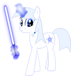 Size: 2063x2215 | Tagged: safe, artist:maxwelllll, derpibooru import, oc, oc only, crossover, jedi, lightsaber, magic, solo, star wars