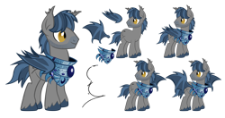 Size: 1200x634 | Tagged: safe, artist:pixelkitties, derpibooru import, oc, oc only, oc:sharpie fume, bat pony, pony, armor, m.a. larson, simple background, transparent background, vector