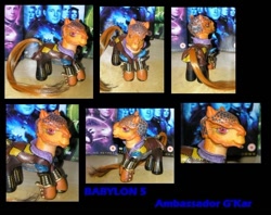 Size: 750x593 | Tagged: safe, artist:princessamalthea, derpibooru import, g3, babylon 5, best villain is best, custom, doll, g'kar, irl, photo, solo, toy