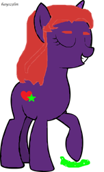 Size: 732x1202 | Tagged: safe, artist:hay123lin, artist:jlryan, derpibooru import, ponified, solo, starfire, teen titans