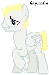 Size: 346x528 | Tagged: safe, artist:hay123lin, derpibooru import, pegasus, pony, lego, male, ninjago, ponified, snow, solo, wings, zane julien