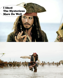 Size: 1202x1488 | Tagged: safe, derpibooru import, the mysterious mare do well, exploitable meme, jack sparrow, meme, unpopular opinion sparrow