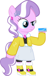 Size: 792x1259 | Tagged: safe, artist:magerblutooth, diamond tiara, pony, bipedal, clothes, equestria girls outfit, phone, simple background, solo, transparent background, vector