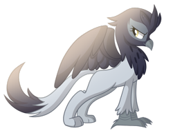 Size: 1017x785 | Tagged: safe, artist:drawntildawn, giselle, irma, griffon, rainbow falls, background griffon, female, glare, simple background, solo, transparent background