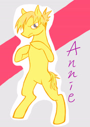 Size: 2480x3507 | Tagged: safe, artist:zonderdidi, derpibooru import, pony, annie, annie leonhardt, attack on titan, bipedal, ponified, solo