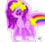 Size: 800x754 | Tagged: safe, artist:the-harli-hamster, derpibooru import, oc, oc only, earth pony, pony, floral head wreath, rainbow, solo, stars