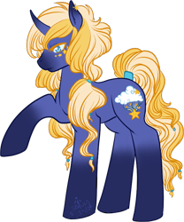 Size: 624x750 | Tagged: safe, artist:star-bite, derpibooru import, oc, oc only, pony, unicorn, serene night, solo