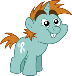 Size: 632x667 | Tagged: safe, artist:jeatz-axl, derpibooru import, snips, pony, unicorn, bucktooth, colt, foal, male, simple background, solo, svg, transparent background, vector