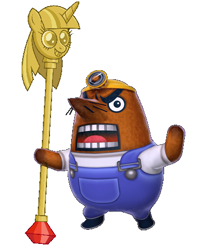 Size: 410x495 | Tagged: safe, derpibooru import, princess twilight sparkle (episode), season 4, animal crossing, exploitable meme, meme, mr. resetti, twilight scepter