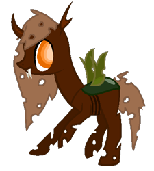 Size: 404x449 | Tagged: safe, artist:rainbowsxarexcool, derpibooru import, oc, oc only, changeling, brown changeling, simple background, solo, transparent background, vector