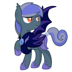 Size: 894x894 | Tagged: safe, artist:chesnutts, derpibooru import, oc, oc only, bat pony, pony, solo