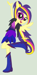 Size: 312x619 | Tagged: safe, artist:littlecloudie, oc, oc only, oc:color clouds, equestria girls, rainbow rocks, solo