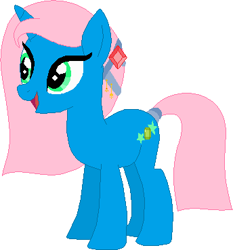 Size: 344x369 | Tagged: safe, artist:owe-b-1, oc, oc only, oc:emerald shine, pony, unicorn, solo