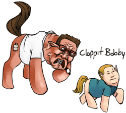 Size: 500x447 | Tagged: safe, derpibooru import, bobby hill, hank hill, king of the hill, ponified