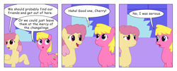 Size: 1024x415 | Tagged: safe, artist:t-brony, cherry berry, dizzy twister, orange swirl, comic:friendship is tragic, comic