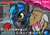 Size: 1748x1240 | Tagged: safe, artist:mrasianhappydude, oc, oc only, oc:homage, oc:littlepip, pony, unicorn, fallout equestria, blushing, blushing profusely, clothes, collar, embarrassed, fanfic, fanfic art, female, floppy ears, hooves, horn, lesbian, mare, meme, microphone, oc x oc, open mouth, pipbuck, pipmage, rain, shipping, special feeling, umbrella, vault suit