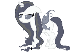 Size: 1062x768 | Tagged: safe, artist:ponyb-tch, derpibooru import, oc, oc only, changeling, changeling oc, solo, white changeling