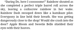 Size: 855x352 | Tagged: safe, derpibooru import, my little pony chapter books, rainbow dash and the daring do double dare, text, text only