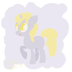 Size: 900x900 | Tagged: safe, artist:citron--vert, derpibooru import, dinky hooves, pony, mane, solo