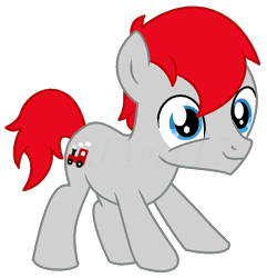 Size: 862x894 | Tagged: safe, background pony, foal, ms paint, playful, scary, solo, train