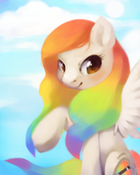 Size: 400x500 | Tagged: safe, artist:cuppae, oc, oc only, oc:artbeat, pegasus, pony, solo