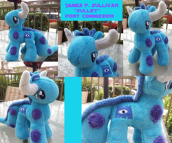 Size: 1200x1000 | Tagged: safe, artist:satokit, derpibooru import, custom, irl, monsters inc., photo, plushie, toy