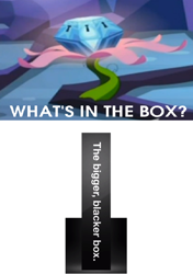 Size: 540x765 | Tagged: safe, derpibooru import, princess twilight sparkle (episode), cards against humanity, exploitable meme, meme, mystery box of plot importance, what's in the box?