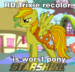 Size: 495x475 | Tagged: safe, derpibooru import, starshine, oc, oc only, pony creator, image macro, meme, recolor, solo, worst pony