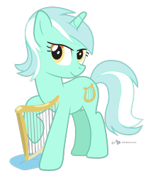 Size: 900x1040 | Tagged: safe, artist:dm29, derpibooru import, lyra heartstrings, lyre, simple background, solo, transparent background, vector