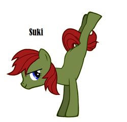 Size: 475x455 | Tagged: safe, artist:lonewolfofthewest, derpibooru import, pony creator, avatar the last airbender, ponified, solo, suki