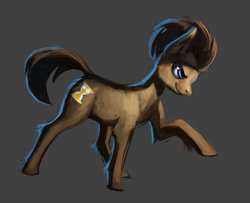 Size: 2000x1623 | Tagged: safe, artist:hoofboot, doctor whooves, earth pony, pony, male, raised hoof, solo, stallion