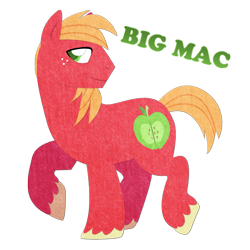 Size: 800x800 | Tagged: safe, artist:night-wolf122, big macintosh, earth pony, pony, male, solo, stallion, textured