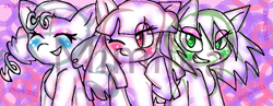 Size: 765x296 | Tagged: safe, artist:polishhedgiefangirl, derpibooru import, pony, mane, ponified, the powerpuff girls