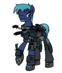 Size: 1280x1502 | Tagged: safe, artist:inlucidreverie, derpibooru import, oc, oc only, earth pony, pony, fallout equestria, clothes, gun, simple background, solo, transparent background