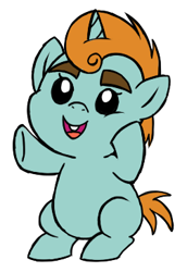 Size: 251x364 | Tagged: safe, artist:darlimondoll, derpibooru import, snips, pony, baby, baby pony, solo, younger