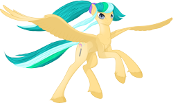 Size: 11564x6955 | Tagged: safe, artist:iamadinosaurrarrr, derpibooru import, oc, oc only, oc:painted waves, pegasus, pony, absurd resolution, rearing, solo, spread wings, unshorn fetlocks